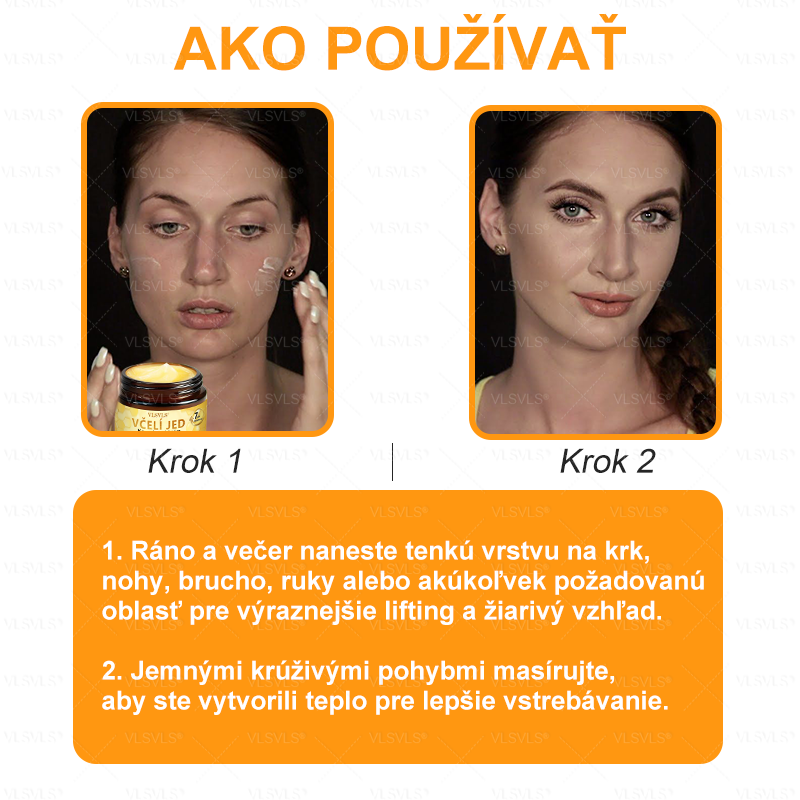 🌸 VLSVLS® Komplexný krém s včelím jedom – POSLEDNÝ DEŇ: Zľava 80 %! (ochabnutá pokožka, jemné vrásky, strata pevnosti, ploché poprsie, ovisnuté boky a ďalšie)