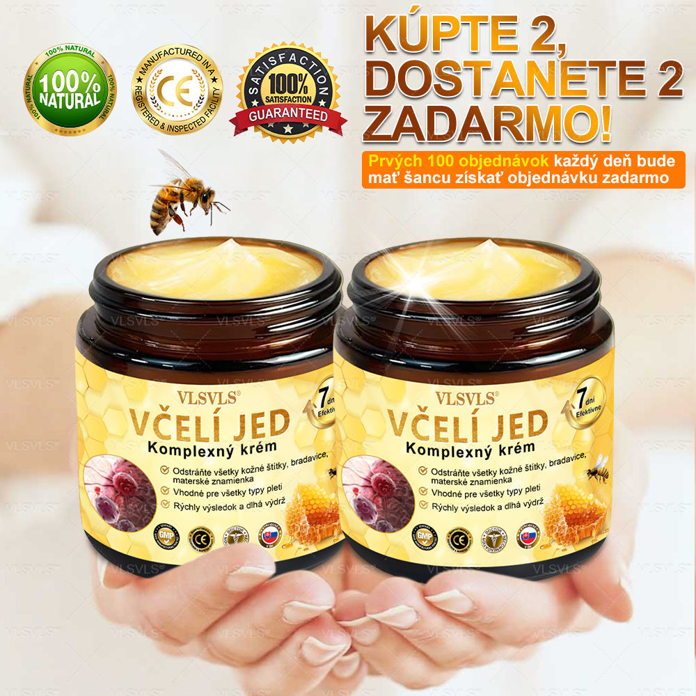 🌸🌸  VLSVLS® Komplexný krém s včelím jedom – POSLEDNÝ DEŇ: Zľava 80 %! (ochabnutá pokožka, jemné vrásky, strata pevnosti, ploché poprsie, ovisnuté boky a ďalšie)