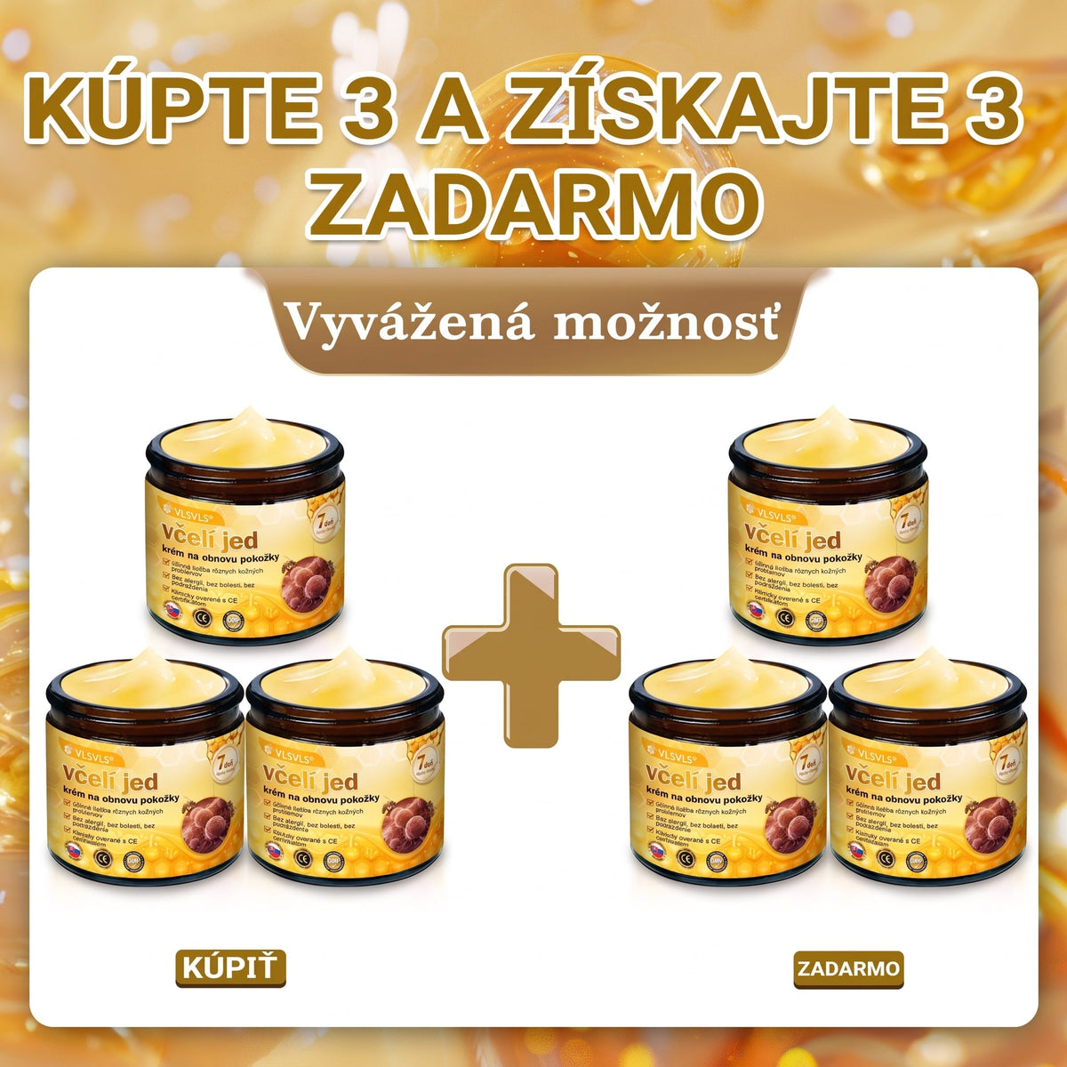 ✨ 🔥 VLSVLS® Včelí jed regeneračný krém na pokožku 🔥 Vyvinuté na Slovensku, vyrobené a dodávané zo Slovenska