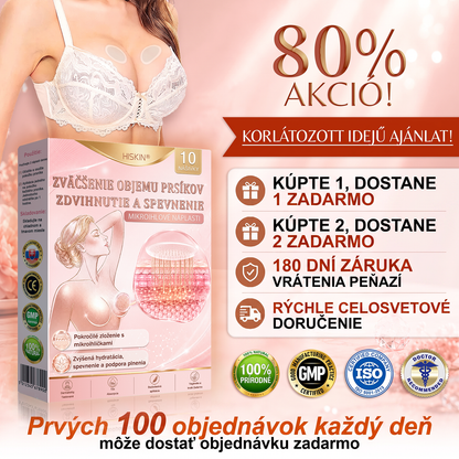 💦HISKIN® Náplasti s mikroihličkami na zväčšenie objemu, spevnenie a lifting poprsia