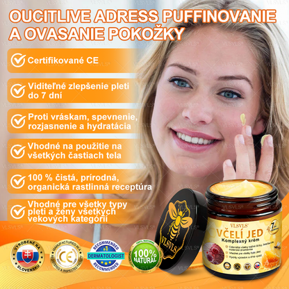 🌸🌸  VLSVLS® Komplexný krém s včelím jedom – POSLEDNÝ DEŇ: Zľava 80 %! (ochabnutá pokožka, jemné vrásky, strata pevnosti, ploché poprsie, ovisnuté boky a ďalšie)