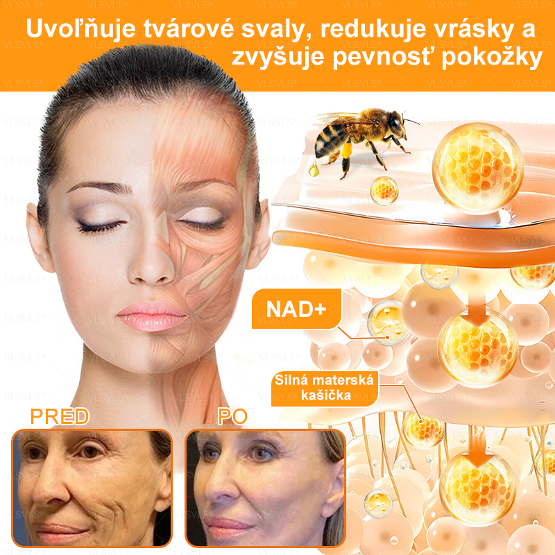 🌸🌸  VLSVLS® Komplexný krém s včelím jedom – POSLEDNÝ DEŇ: Zľava 80 %! (ochabnutá pokožka, jemné vrásky, strata pevnosti, ploché poprsie, ovisnuté boky a ďalšie)