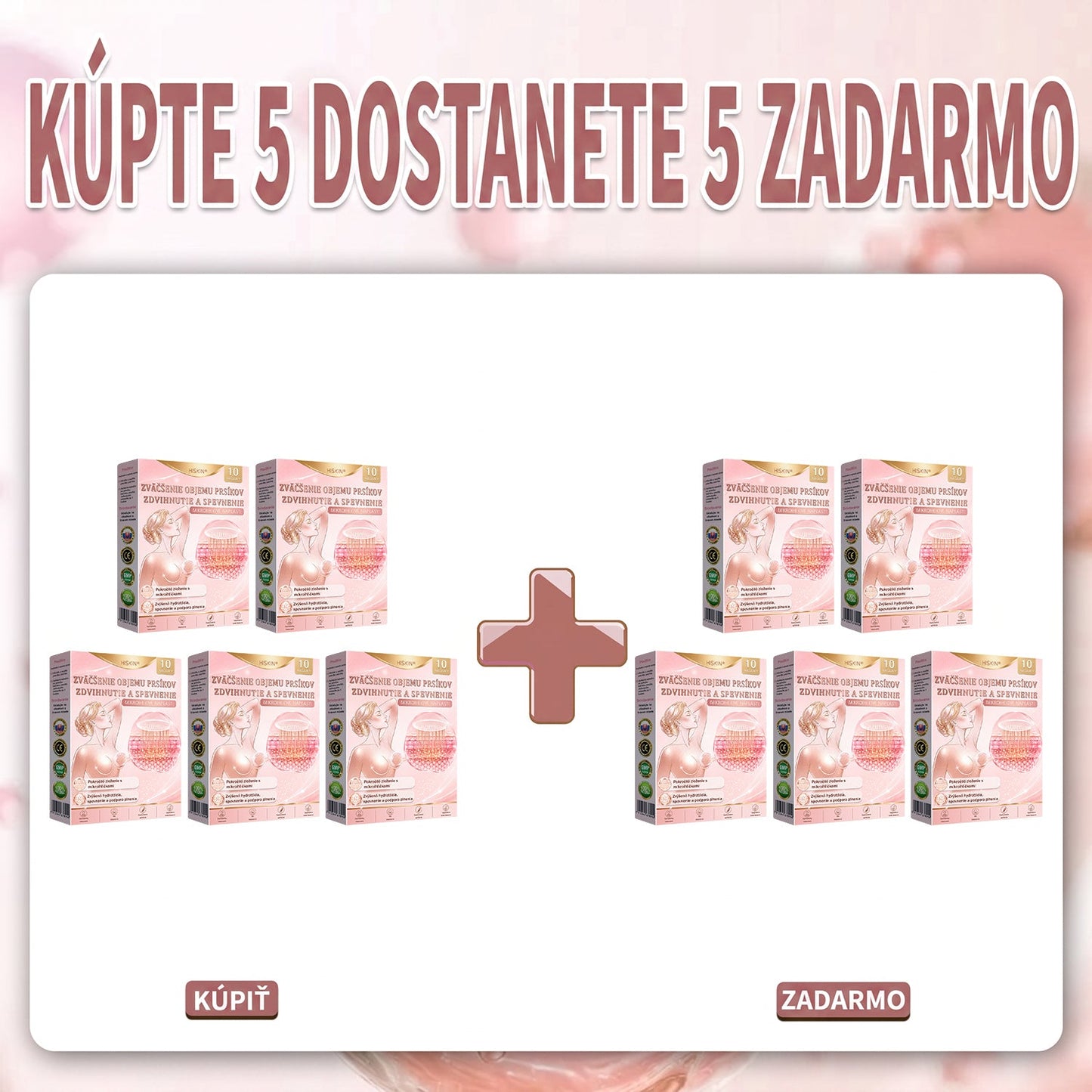💦HISKIN® Náplasti s mikroihličkami na zväčšenie objemu, spevnenie a lifting poprsia
