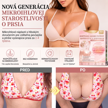 💦HISKIN® Náplasti s mikroihličkami na zväčšenie objemu, spevnenie a lifting poprsia